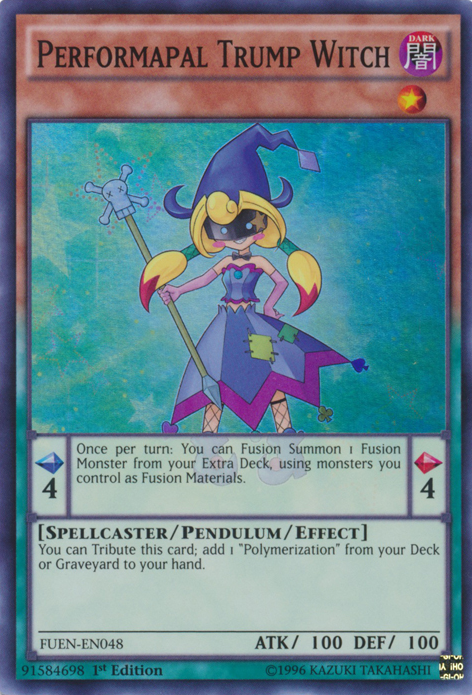 Performapal Trump Witch [FUEN-EN048] Super Rare | Jomio and Rueliete's Cards and Comics