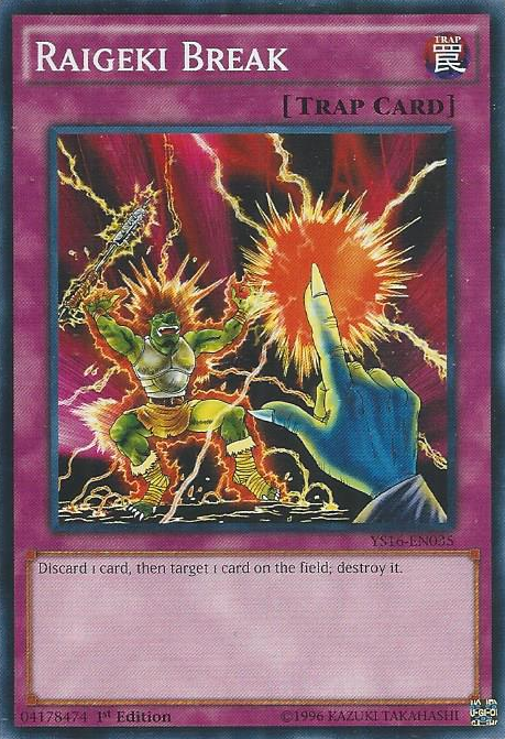 Raigeki Break [YS16-EN035] Common | Jomio and Rueliete's Cards and Comics