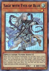 Sage with Eyes of Blue (Blue) [LDS2-EN011] Ultra Rare | Jomio and Rueliete's Cards and Comics