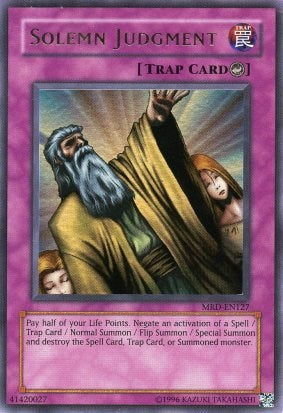Solemn Judgment [MRD-EN127] Ultra Rare | Jomio and Rueliete's Cards and Comics