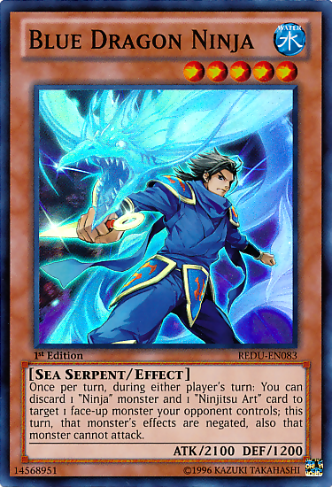 Blue Dragon Ninja [REDU-EN083] Super Rare | Jomio and Rueliete's Cards and Comics