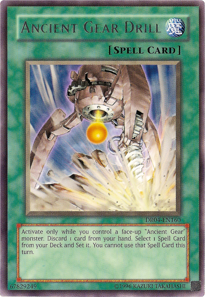 Ancient Gear Drill [DR04-EN160] Rare | Jomio and Rueliete's Cards and Comics