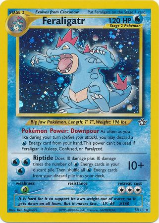 Feraligatr (5/111) [Neo Genesis Unlimited] | Jomio and Rueliete's Cards and Comics