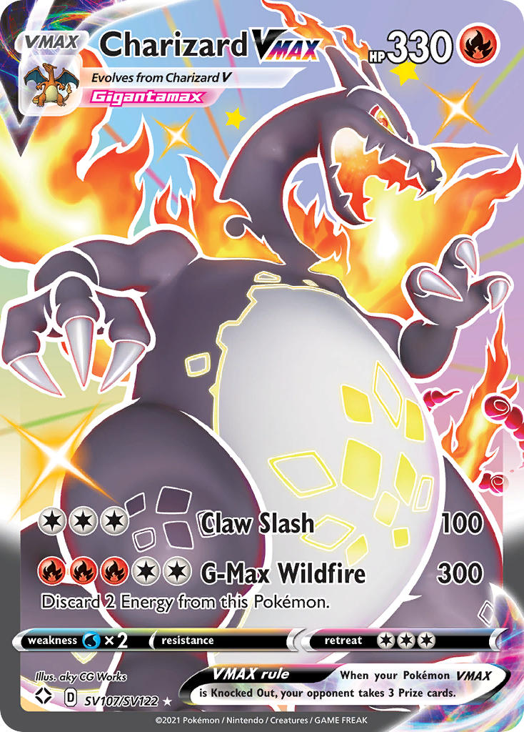 Charizard VMAX (SV107/SV122) [Sword & Shield: Shining Fates] | Jomio and Rueliete's Cards and Comics
