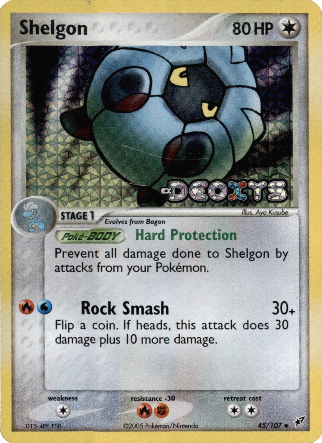 Shelgon (45/107) (Stamped) [EX: Deoxys] | Jomio and Rueliete's Cards and Comics