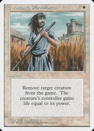 Swords to Plowshares [Fourth Edition] | Jomio and Rueliete's Cards and Comics