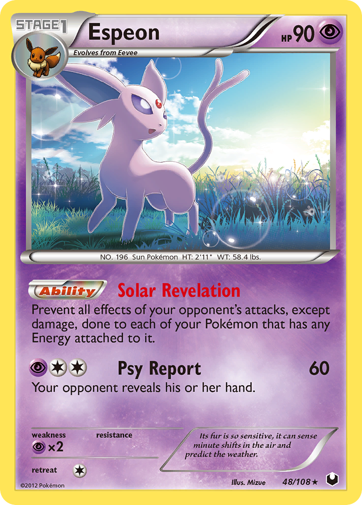 Espeon (48/108) [Black & White: Dark Explorers] | Jomio and Rueliete's Cards and Comics