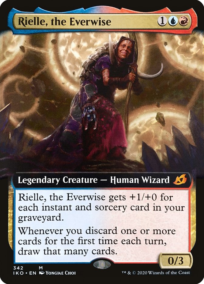 Rielle, the Everwise (Extended Art) [Ikoria: Lair of Behemoths] | Jomio and Rueliete's Cards and Comics
