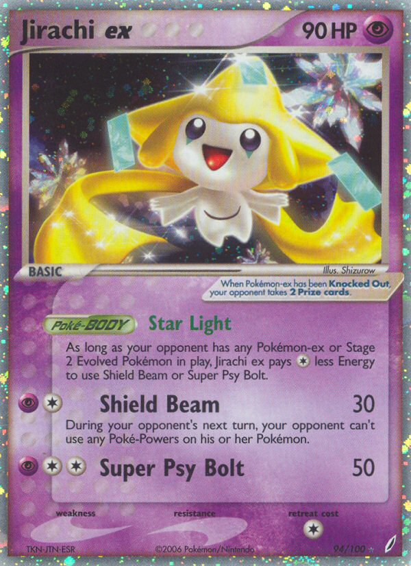 Jirachi ex (94/100) [EX: Crystal Guardians] | Jomio and Rueliete's Cards and Comics