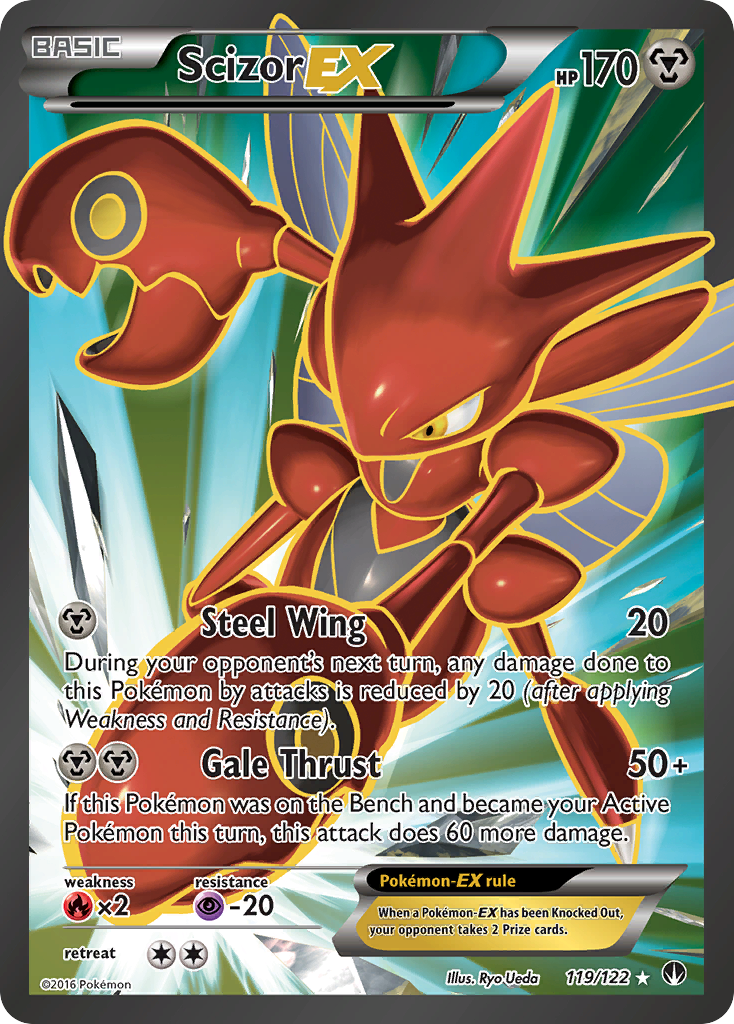 Scizor EX (119/122) [XY: BREAKpoint] | Jomio and Rueliete's Cards and Comics