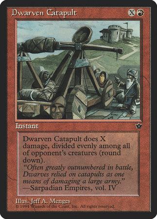 Dwarven Catapult [Fallen Empires] | Jomio and Rueliete's Cards and Comics