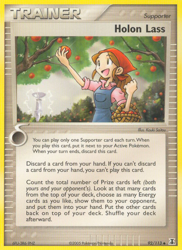 Holon Lass (92/113) [EX: Delta Species] | Jomio and Rueliete's Cards and Comics