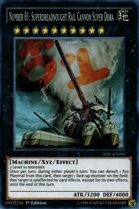 Number 81: Superdreadnought Rail Cannon Super Dora [TDIL-EN091] Super Rare | Jomio and Rueliete's Cards and Comics