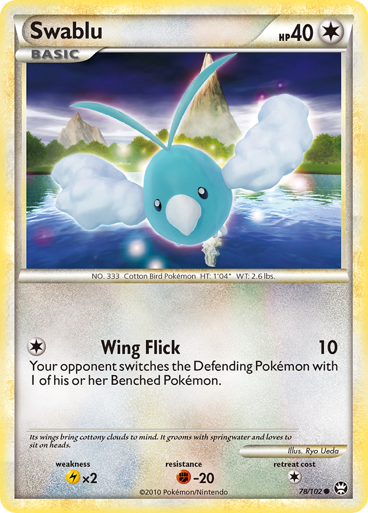 Swablu (78/102) [HeartGold & SoulSilver: Triumphant] | Jomio and Rueliete's Cards and Comics