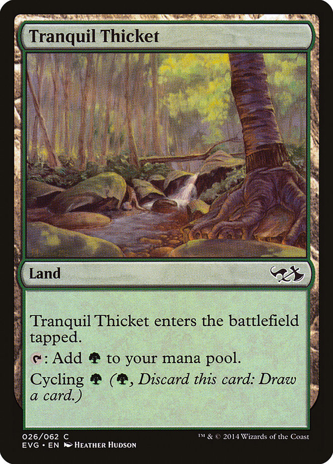 Tranquil Thicket (Elves vs. Goblins) [Duel Decks Anthology] | Jomio and Rueliete's Cards and Comics