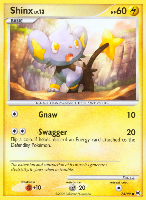 Shinx (74/99) [Platinum: Arceus] | Jomio and Rueliete's Cards and Comics