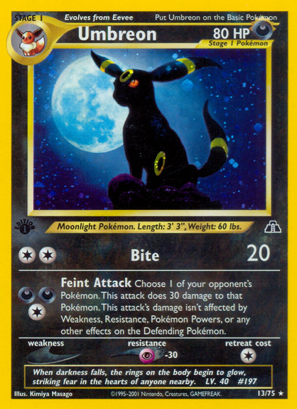Umbreon (13/75) [Neo Discovery 1st Edition] | Jomio and Rueliete's Cards and Comics