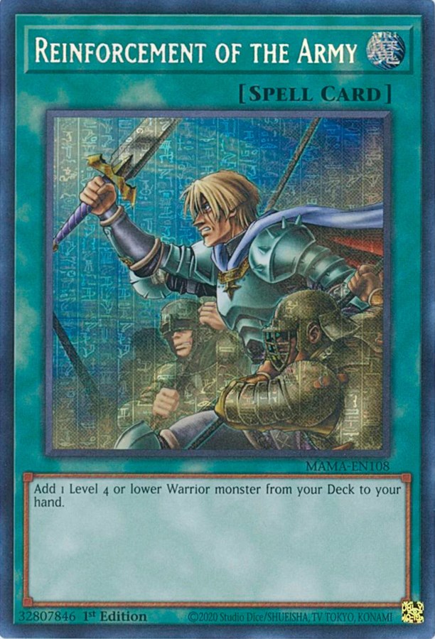Reinforcement of the Army [MAMA-EN108] Secret Pharaoh's Rare | Jomio and Rueliete's Cards and Comics