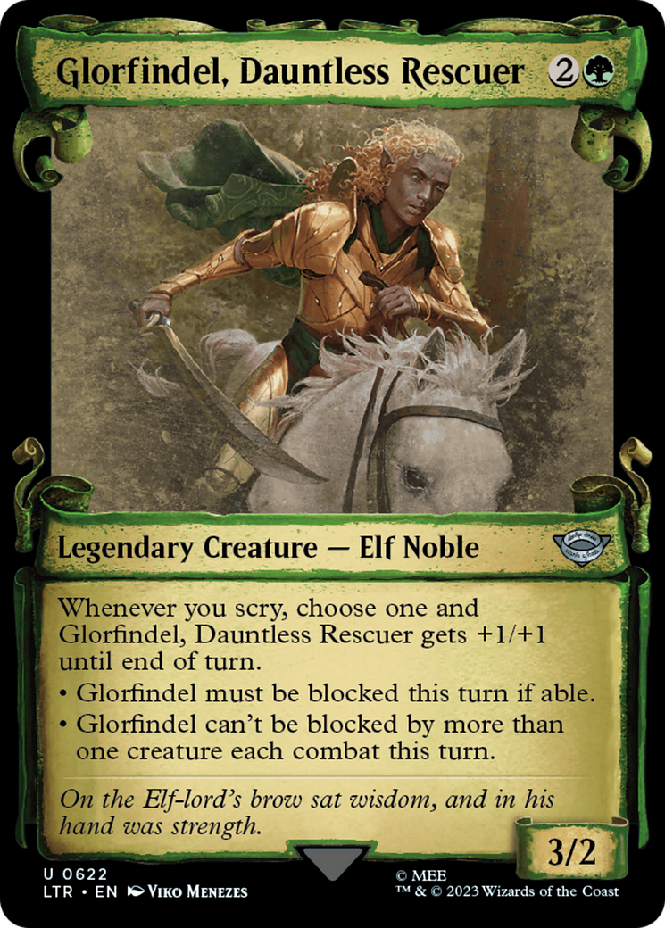 Glorfindel, Dauntless Rescuer [The Lord of the Rings: Tales of Middle-Earth Showcase Scrolls] | Jomio and Rueliete's Cards and Comics