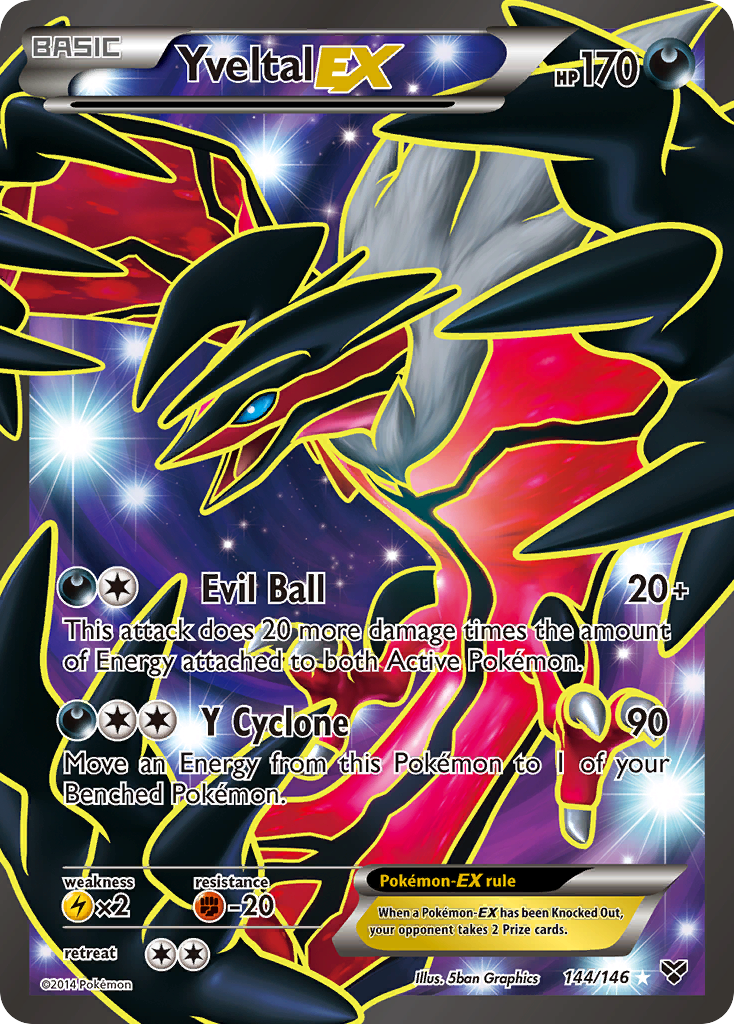 Yveltal EX (144/146) [XY: Base Set] | Jomio and Rueliete's Cards and Comics