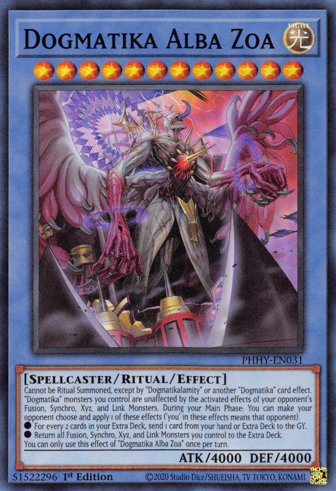 Dogmatika Alba Zoa [PHHY-EN031] Super Rare | Jomio and Rueliete's Cards and Comics