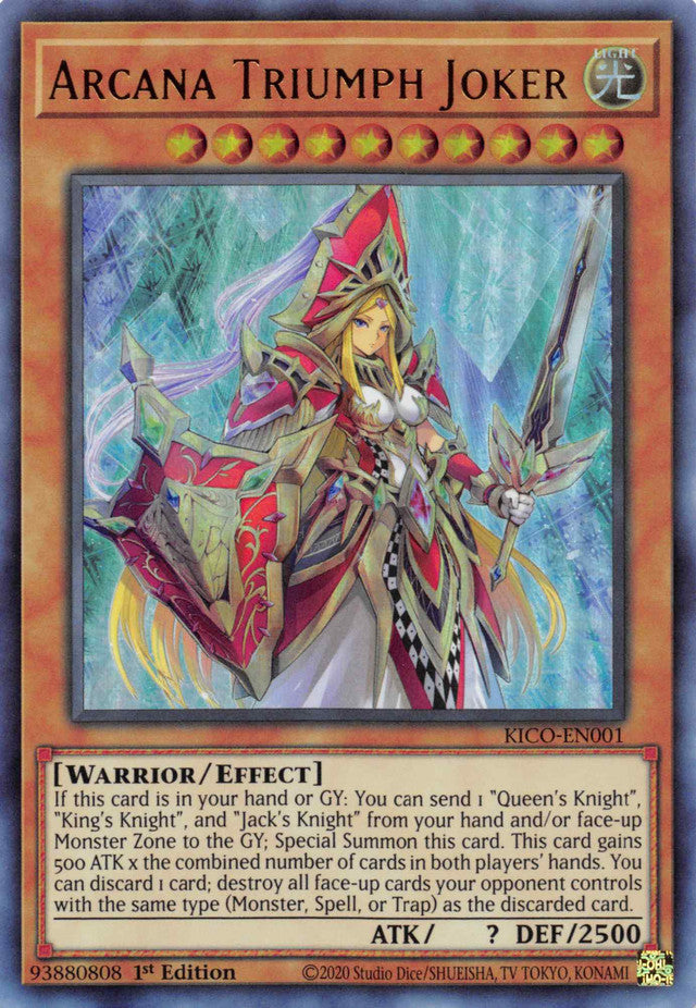 Arcana Triumph Joker (Ultra Rare) [KICO-EN001] Ultra Rare | Jomio and Rueliete's Cards and Comics