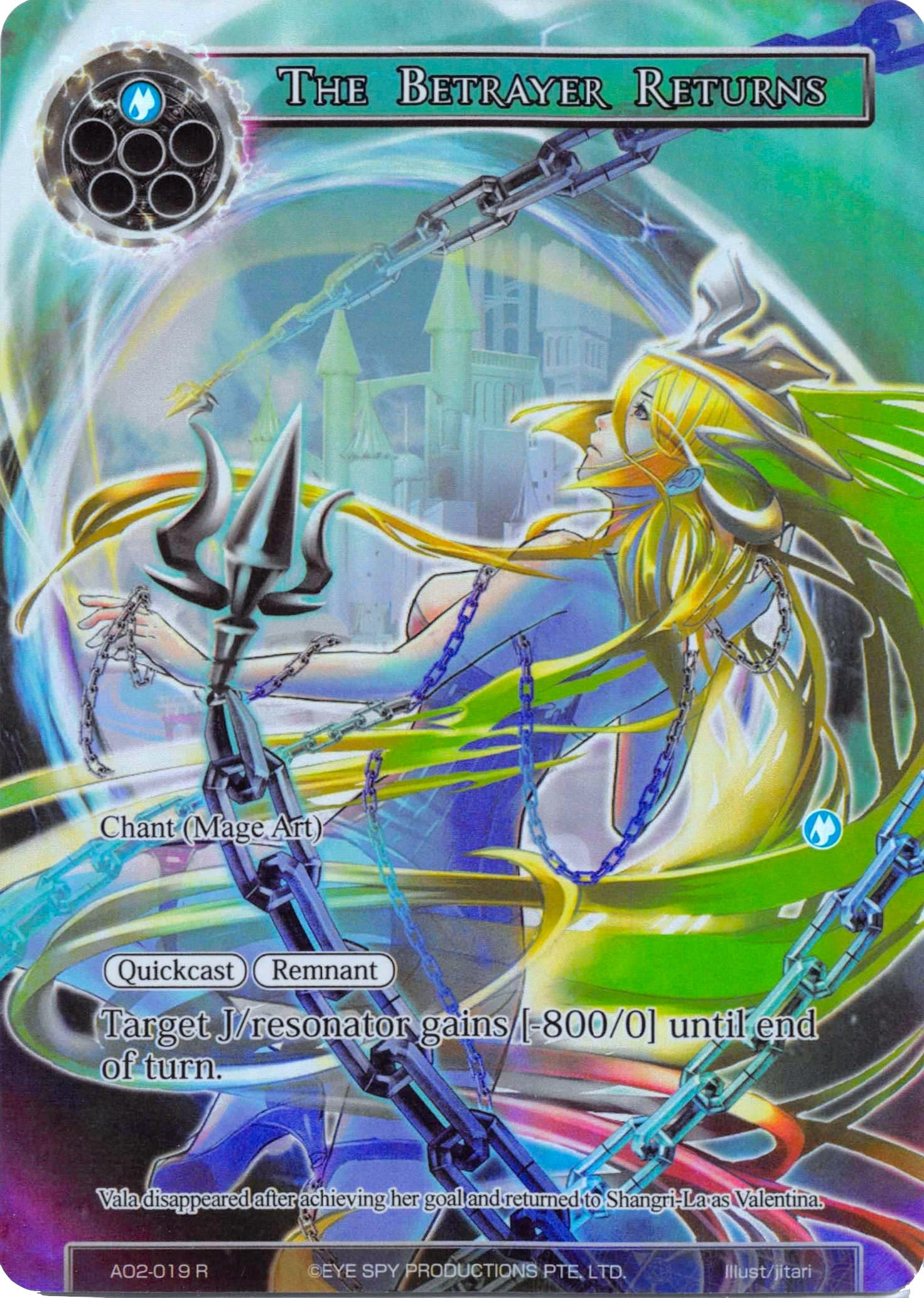The Betrayer Returns (Full Art) (AO2-019) [Alice Origin II] | Jomio and Rueliete's Cards and Comics