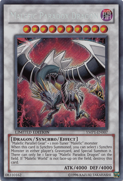 Malefic Paradox Dragon [YMP1-EN007] Secret Rare | Jomio and Rueliete's Cards and Comics