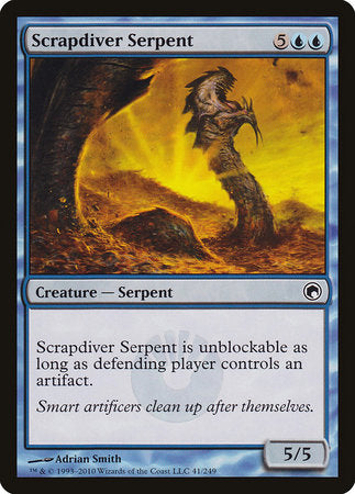Scrapdiver Serpent [Scars of Mirrodin] | Jomio and Rueliete's Cards and Comics
