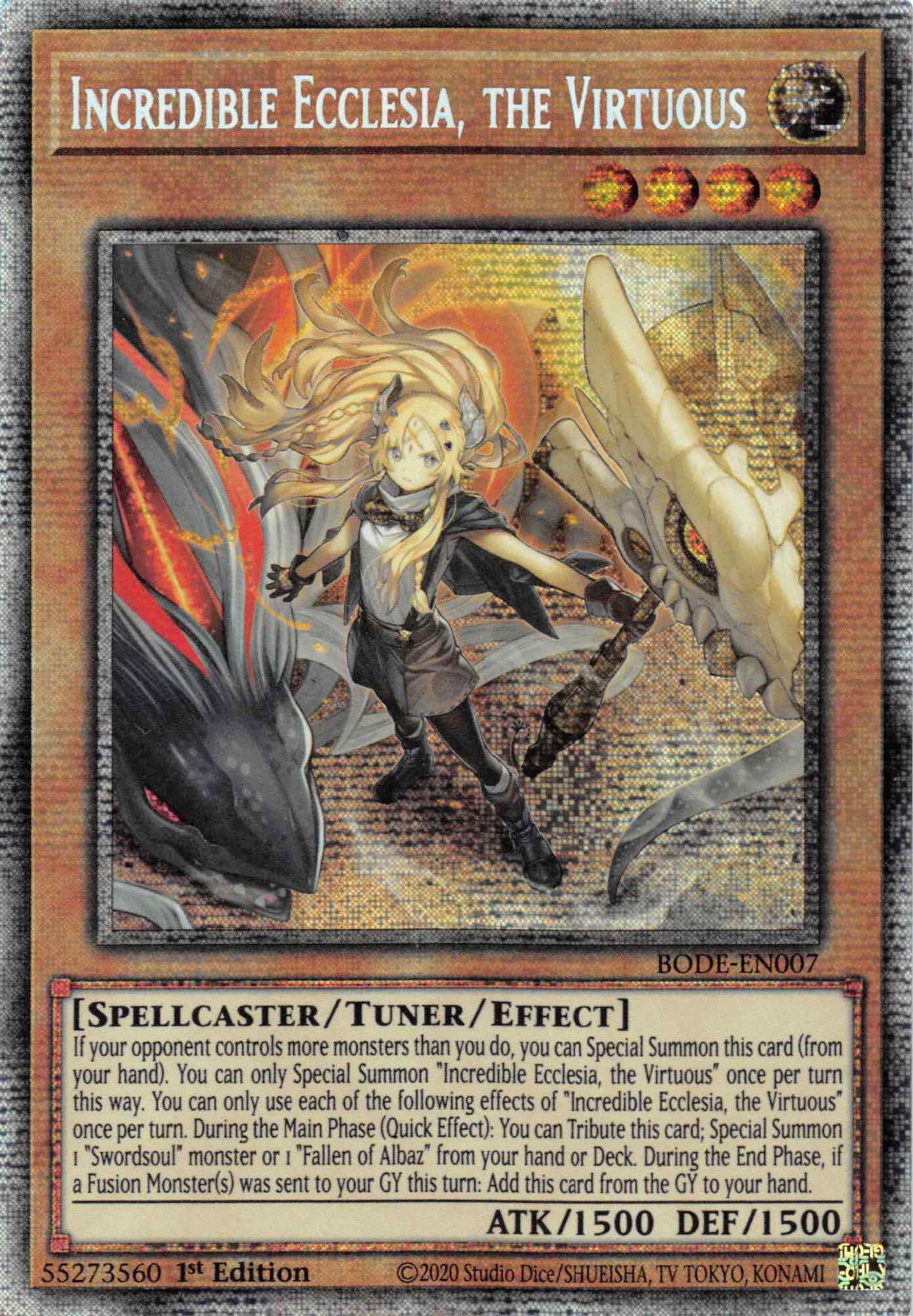 Incredible Ecclesia, the Virtuous [BODE-EN007] Starlight Rare | Jomio and Rueliete's Cards and Comics