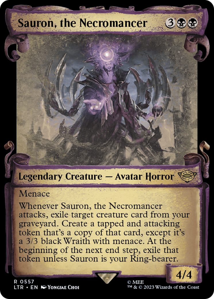 Sauron, the Necromancer [The Lord of the Rings: Tales of Middle-Earth Showcase Scrolls] | Jomio and Rueliete's Cards and Comics