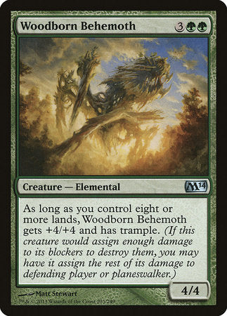 Woodborn Behemoth [Magic 2014] | Jomio and Rueliete's Cards and Comics