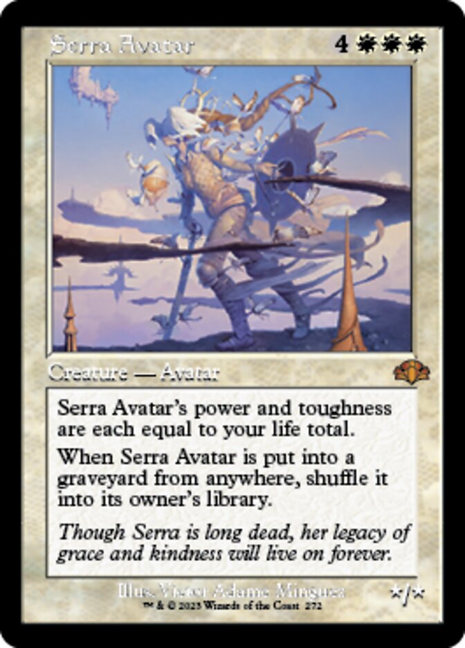 Serra Avatar (Retro) [Dominaria Remastered] | Jomio and Rueliete's Cards and Comics