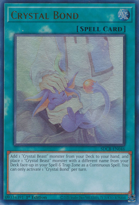 Crystal Bond [SDCB-EN046] Ultra Rare | Jomio and Rueliete's Cards and Comics