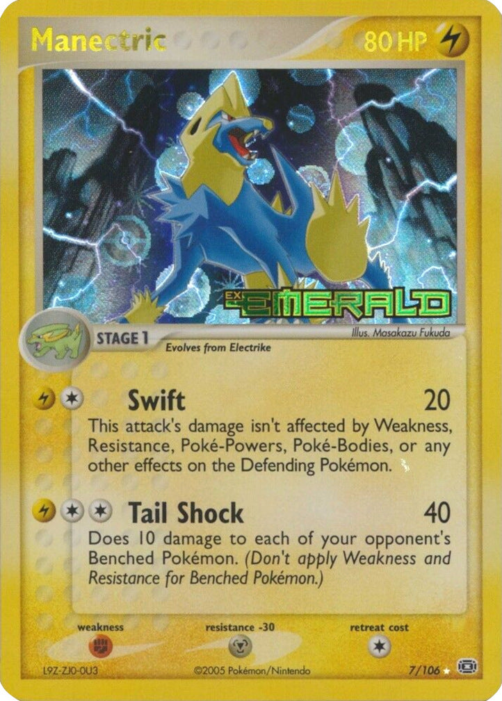 Manectric (7/106) (Stamped) [EX: Emerald] | Jomio and Rueliete's Cards and Comics