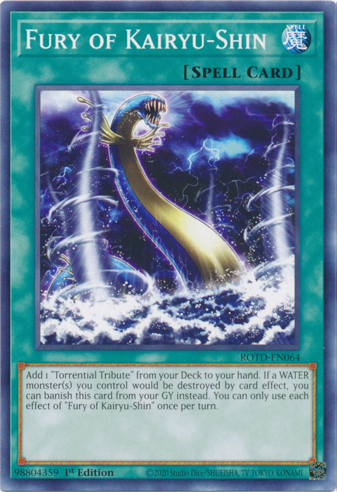 Fury of Kairyu-Shin [ROTD-EN064] Common | Jomio and Rueliete's Cards and Comics