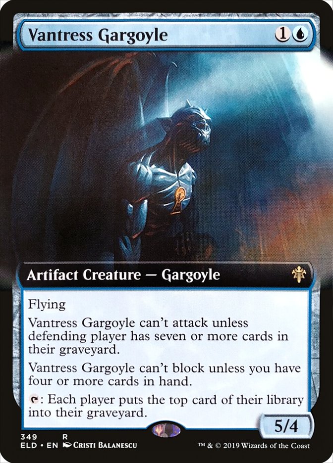 Vantress Gargoyle (Extended Art) [Throne of Eldraine] | Jomio and Rueliete's Cards and Comics