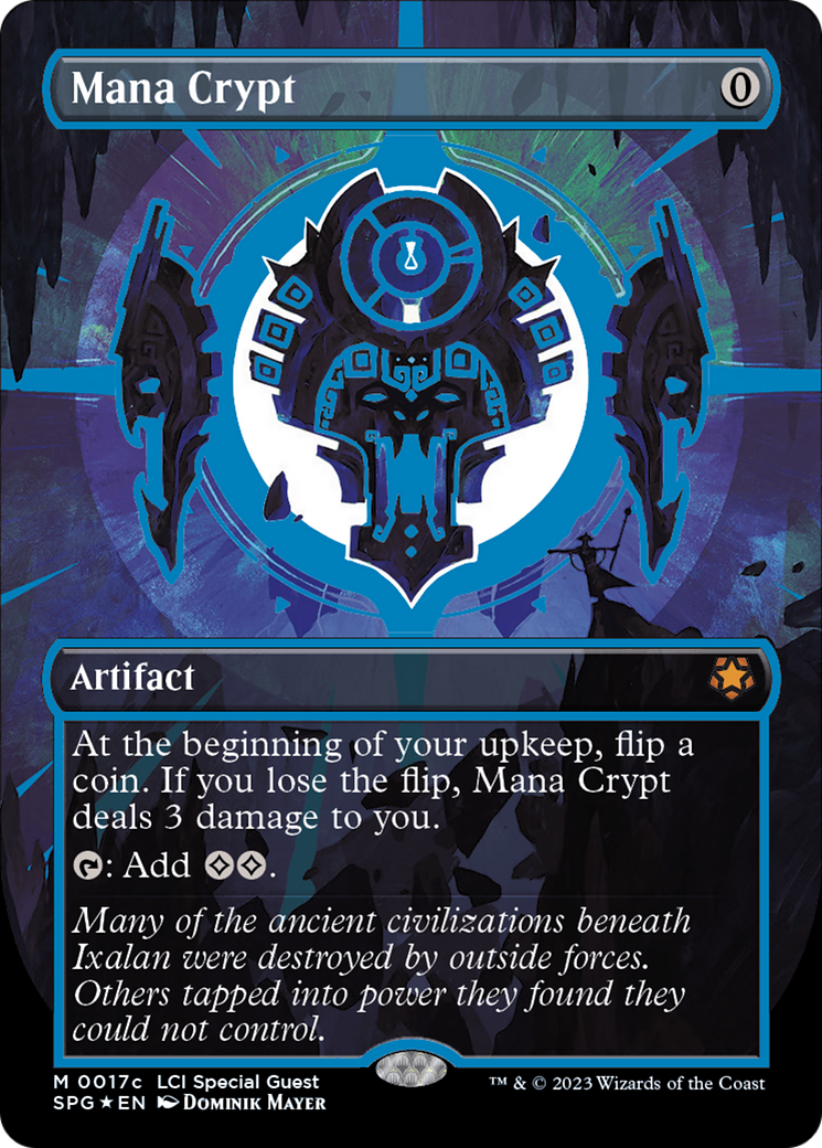 Mana Crypt (0017c) (Borderless) [The Lost Caverns of Ixalan Special Guests] | Jomio and Rueliete's Cards and Comics