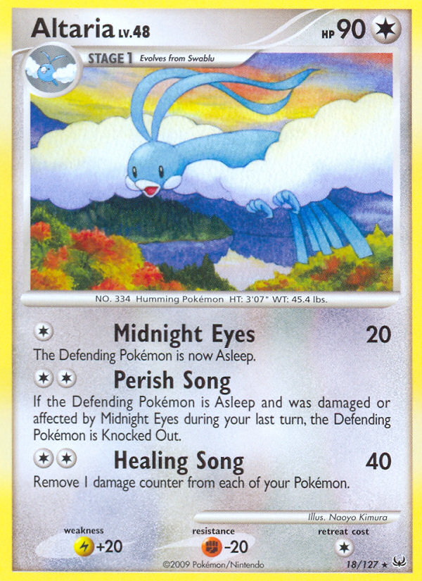 Altaria (18/127) [Platinum: Base Set] | Jomio and Rueliete's Cards and Comics