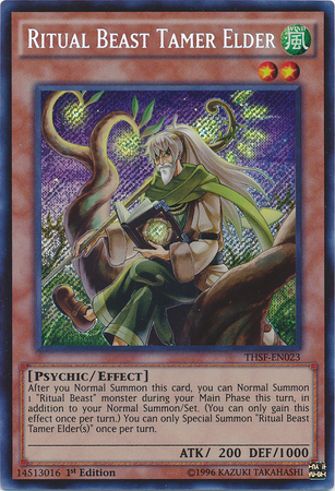 Ritual Beast Tamer Elder [THSF-EN023] Secret Rare | Jomio and Rueliete's Cards and Comics