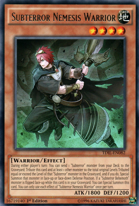 Subterror Nemesis Warrior [TDIL-EN082] Rare | Jomio and Rueliete's Cards and Comics