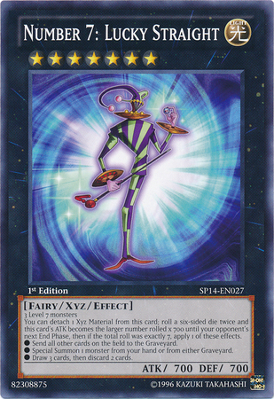 Number 7: Lucky Straight [SP14-EN027] Common | Jomio and Rueliete's Cards and Comics