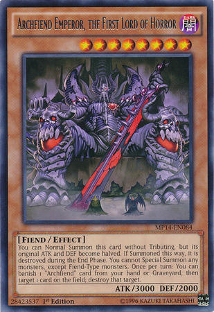 Archfiend Emperor, the First Lord of Horror [MP14-EN084] Rare | Jomio and Rueliete's Cards and Comics