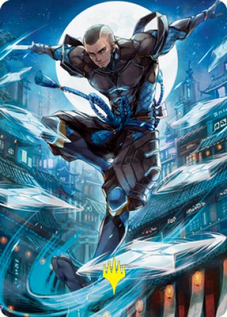Kaito Shizuki 1 Art Card (Gold-Stamped Signature) [Kamigawa: Neon Dynasty Art Series] | Jomio and Rueliete's Cards and Comics
