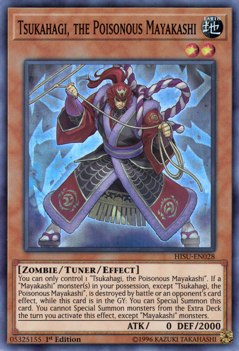 Tsukahagi, the Poisonous Mayakashi [HISU-EN028] Super Rare | Jomio and Rueliete's Cards and Comics
