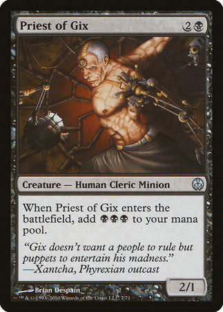 Priest of Gix [Duel Decks: Phyrexia vs. the Coalition] | Jomio and Rueliete's Cards and Comics
