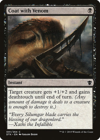 Coat with Venom [Dragons of Tarkir] | Jomio and Rueliete's Cards and Comics