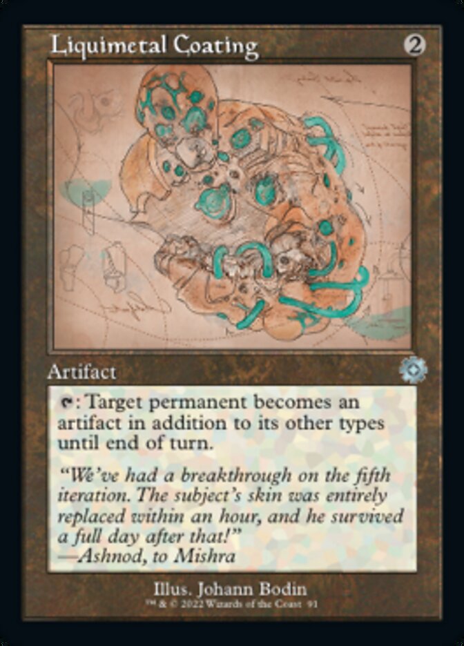 Liquimetal Coating (Retro Schematic) [The Brothers' War Retro Artifacts] | Jomio and Rueliete's Cards and Comics