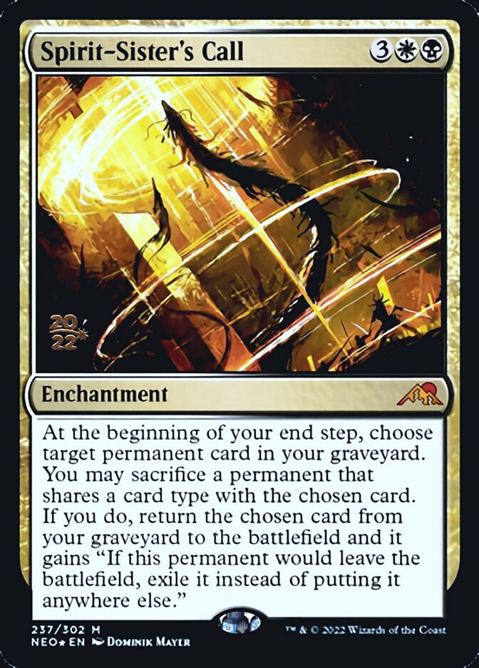 Spirit-Sister's Call [Kamigawa: Neon Dynasty Prerelease Promos] | Jomio and Rueliete's Cards and Comics