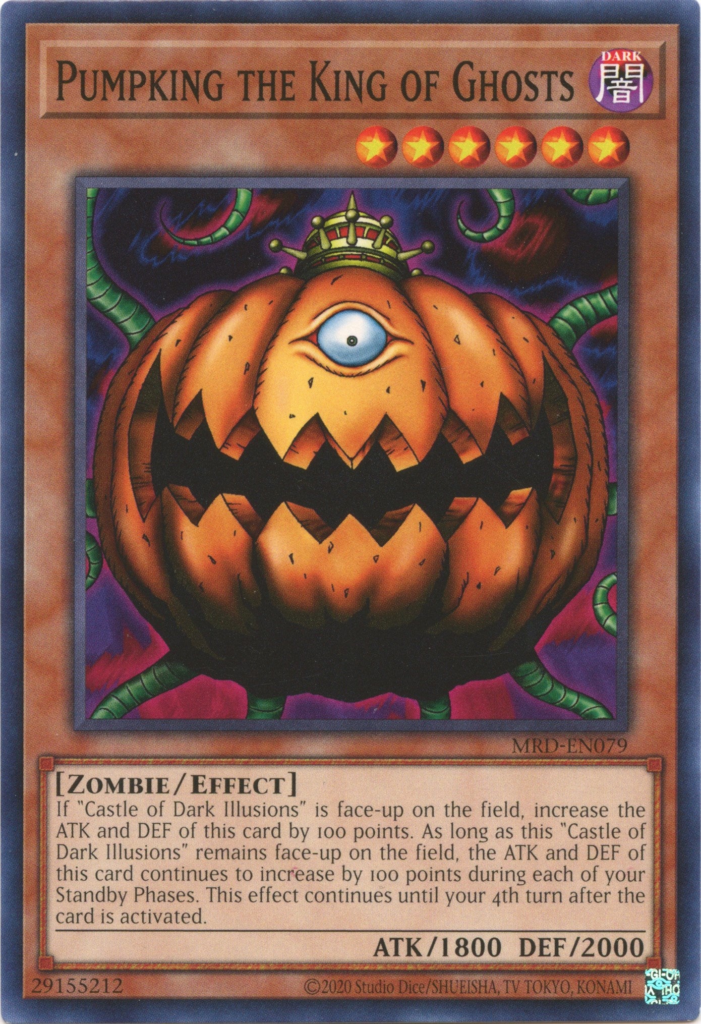 Pumpking the King of Ghosts (25th Anniversary) [MRD-EN079] Common | Jomio and Rueliete's Cards and Comics